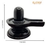 Black Jade Shivling 4.75 Inches - 2134 Grams