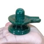 Green Jade Maragatha Shiv lingam - 2.25 Inches - (180 Grams)