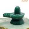 Green Jade Shivling - 2 Inch ( 144 Gram )