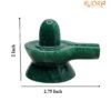 Green Jade Shivling - 2 Inch ( 144 Gram )