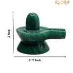 Green Jade Shivling - 2 Inch ( 144 Gram )