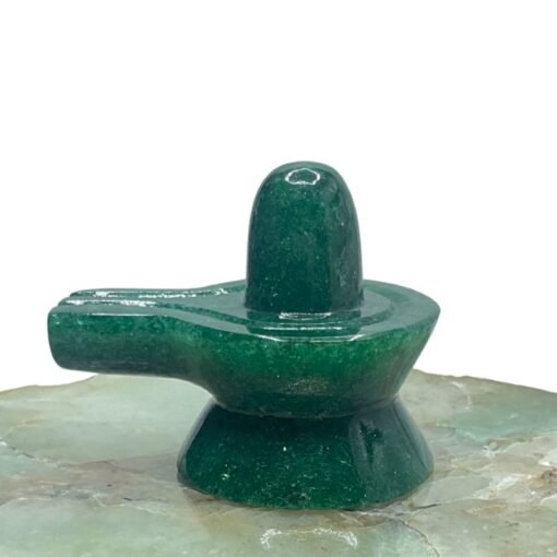 Green Jade Shivling - 2 Inch ( 85 Gram )