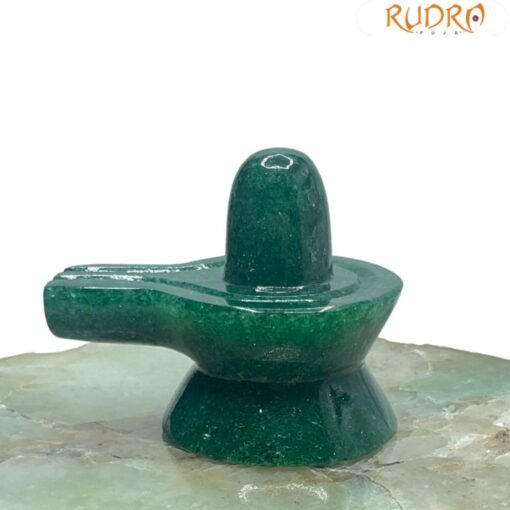 Green Jade Shivling - 2 Inch ( 85 Gram )