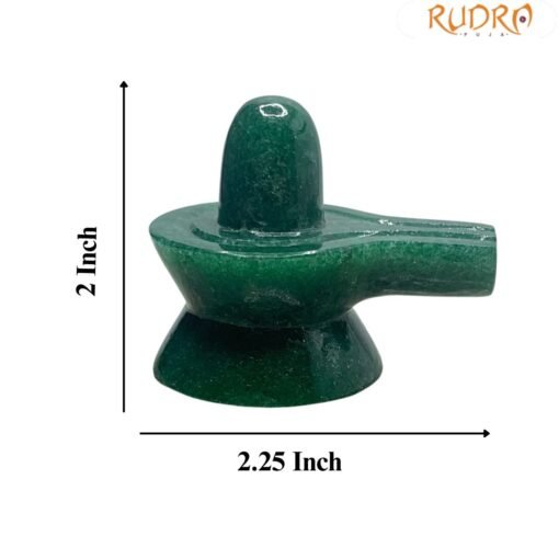 Green Jade Shivling - 2 Inch ( 85 Gram )