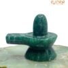Green Jade Shivling - 2.25 Inch ( 133 Gram )