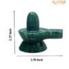 Green Jade Shivling - 2.25 Inch ( 133 Gram )