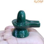 Green Jade Shivling - 2.5 Inches - (135 Gram)