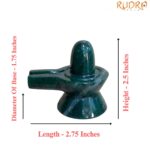 Green Jade Shivling - 2.5 Inches - (135 Gram)
