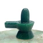Green Jade Shivling - 2.50 Inch ( 122 Gram )