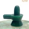 Green Jade Shivling - 2.50 Inch ( 122 Gram )