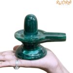 Green Margatha Shivling - 3.5 Inches (447 Grams )