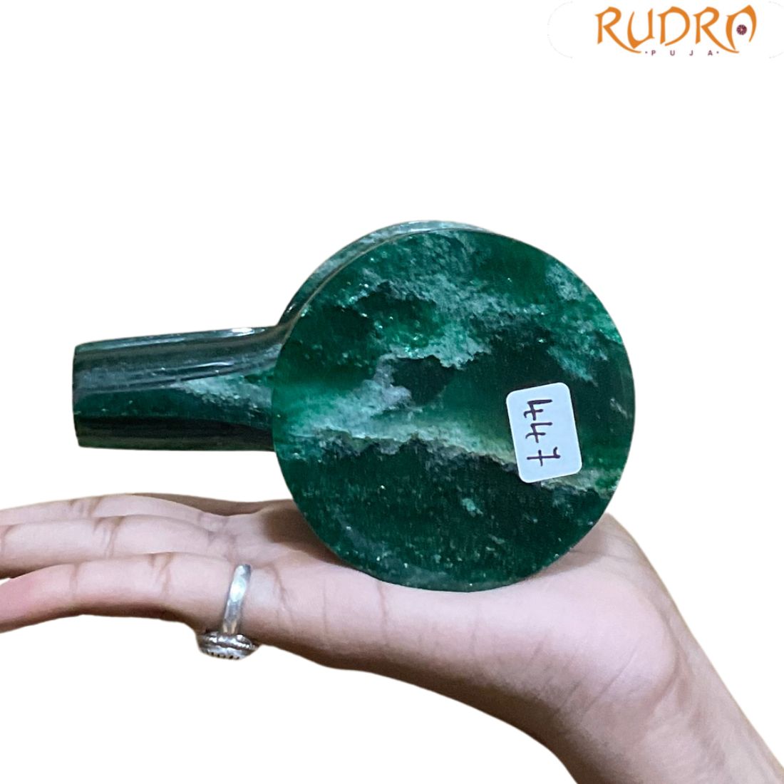 Green Margatha Shivling - 3.5 Inches (447 Grams )