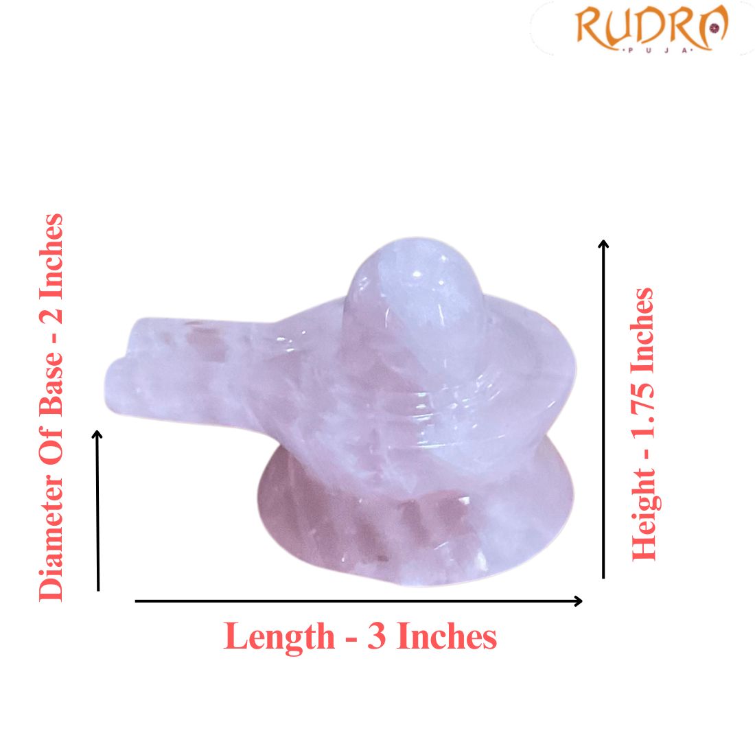 Rose Quartz Shivling - (1.75 Inches) - 169 Grams