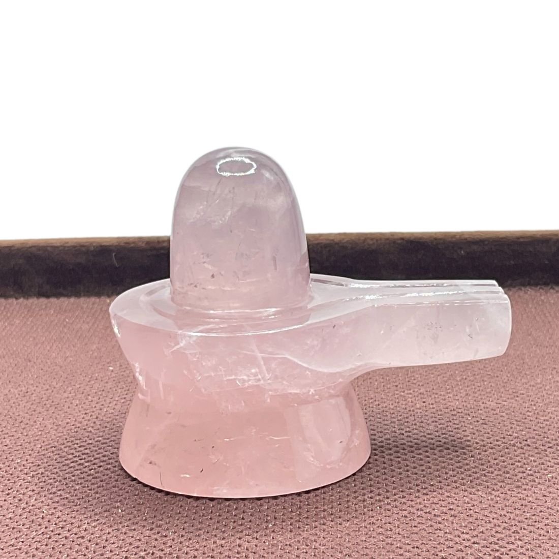 Rose Quartz Shivling - 111 Grams - (1.75 Inches) 1 Rose Quartz Shivling - 111 Grams - (1.75 Inches)