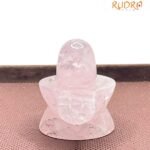 Rose Quartz Shivling - 2 Inch - (96 Grams) 7 Rose Quartz Shivling - (2 Inches ) - 96 Grams