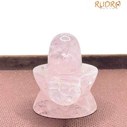 Rose Quartz Shivling - (2 Inches ) - 96 Grams