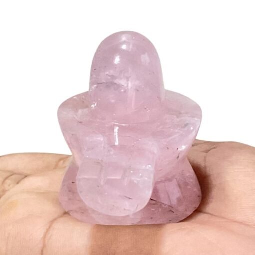 Rose Quartz Shivling - 2 Inch - (96 Grams) 21 Rose Quartz Shivling - (2 Inches ) - 96 Grams