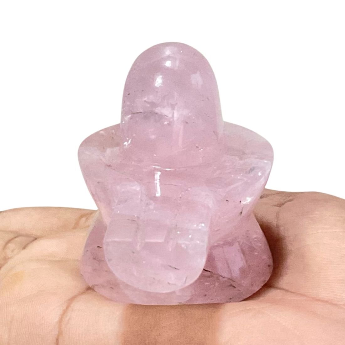 Rose Quartz Shivling - 2 Inch - (96 Grams) 1 Rose Quartz Shivling - (2 Inches ) - 96 Grams