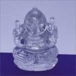 Lab Certified Sphatik Ganesha 3 Inches (170 Gm)