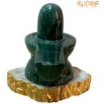 Green Jade Stone Shivling 2490 Gms ( 6.50 Inches )