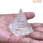 Natural Sphatik Shree Yantra – 2.25 Inches – (117 Grams)