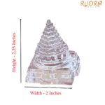 Natural Sphatik Shree Yantra – 2.25 Inches – (117 Grams)