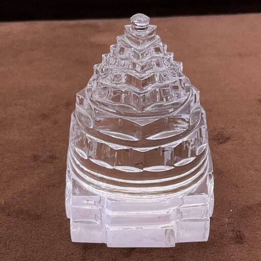 Premium Sphatik Meru Shri Yantra 180-Gms (2.5 Inches)