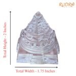 Premium Sphatik Meru Shri Yantra 88 Gms (2Inches)