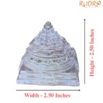 Crystal Sphatik Shree Yanta - (249 Grams ) - 2.50 Inches