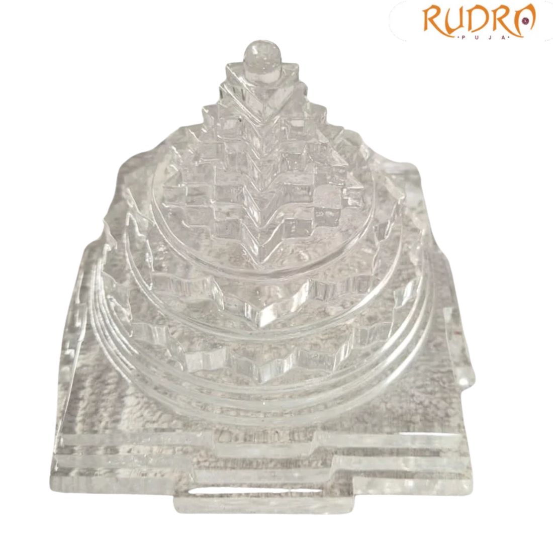 Crystal Sphatik Shree Yanta - (895 Grams ) - 4.25 Inches