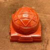 Ganesha Yantra In Red Jasper Stone - 2.25 Inches 298 Gms Mp C