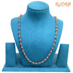 Silver Capped Rudraksha mala - 8MM (54 beads)