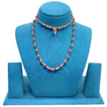 Silver Capped Rudraksha mala - 8MM (54 beads)