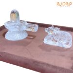 Sphatik Shivling with Nandi ji 4 Inches 760 Grams