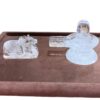 Sphatik Shivling with Nandi ji 4 Inches 760 Grams