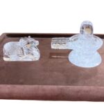 Sphatik Shivling with Nandi ji 4 Inches 760 Grams