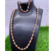 Silver Capped Rudraksha Mala - 8Mm (54 Beads)