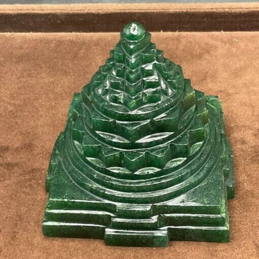 Green Jade Shree Yantra 3.75 inches