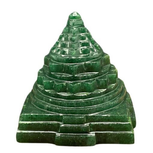 Green Jade Shree Yantra 3.75 Inches