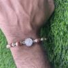 Beautiful 5 Mukhi Rudraksha Bracelet In Silver (7Mm -9Grams)