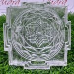 Crystal Sphatik Shree Yantra (5 Inches - 938 Grams )