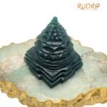 Green Jade Margaz Shree Yantra 3.25 Inches - 367 Grams