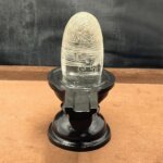 Original Shrichakra Sphatik Lingam with Black Base ( 5.25 inches ) 354 Grams MP C