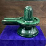 Large Green Jade Margatha Shivling 14 Inches ( 34 Kg)
