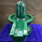 Large Green Jade Margatha Shivling 14 Inches ( 34 Kg)