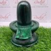 Green Jade Margatha Shiv Ling 6 Inches 2152 Grams
