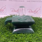 Sphatik Lingam With Square Green Jade Base 4 Inches (919 Grams)