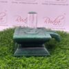 Sphatik Lingam With Square Green Jade Base 4 Inches (919 Grams)