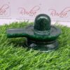 Green Jade Maragatha Shiv Ling 3 Inches 653 Grams