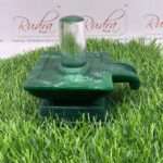Square Shivling With Green Jade Base 4 Inches (904 Grams)